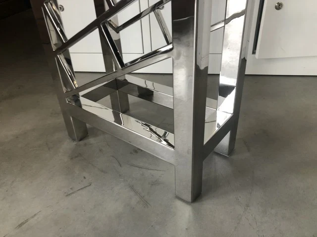 Weinregal Silber, Flaschenregal Metall Silber