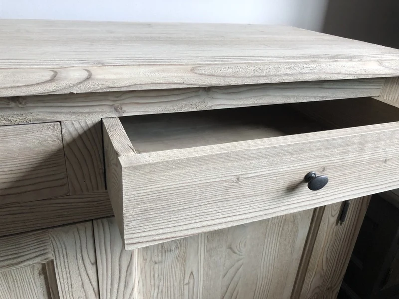 Sideboard Holz Landhaus, Anrichte Massivholz Landhausstil, Breite 125 cm