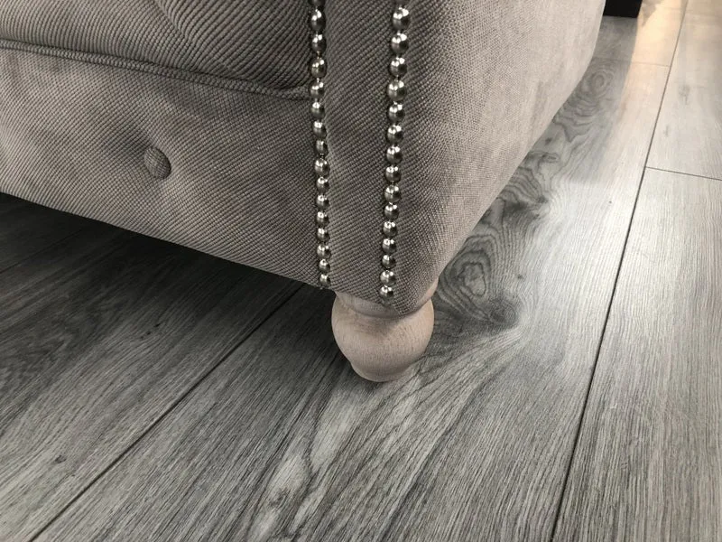 Chesterfield Sofa grau, Sofa grau Chesterfield, Breite 260 cm
