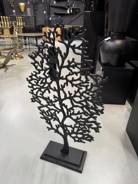 Dekobaum schwarz, Baum aus Aluminium als Dekoration, Höhe 75 cm