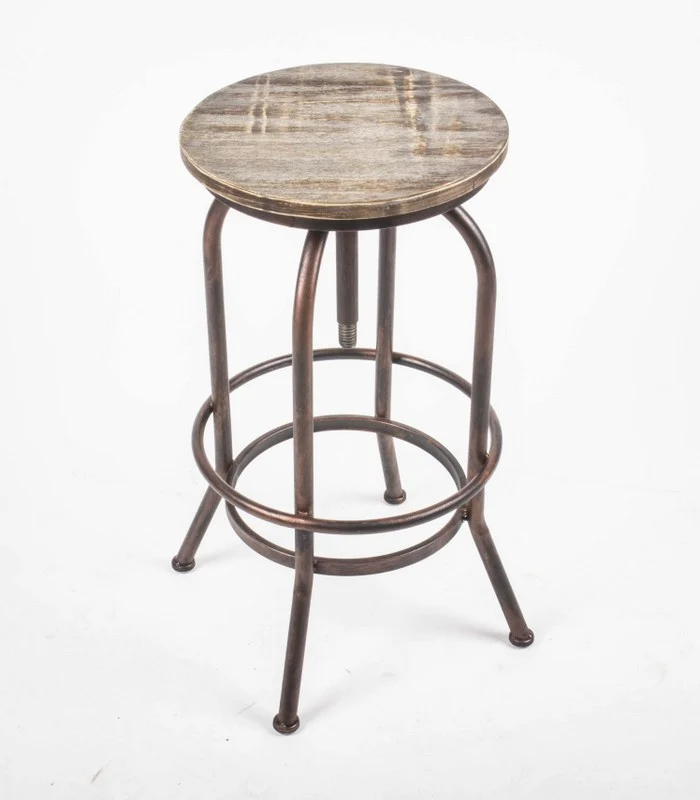 Barhocker Metall Farbe Kupfer-Braun