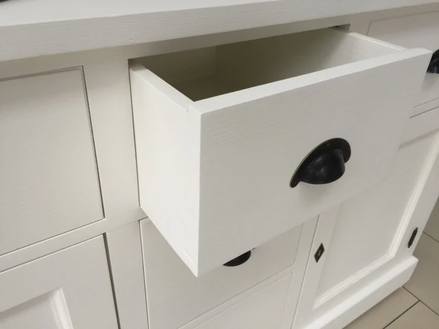 Doppelwaschtisch weiß Landhaus, Waschtisch-Schrank Massivholz grau