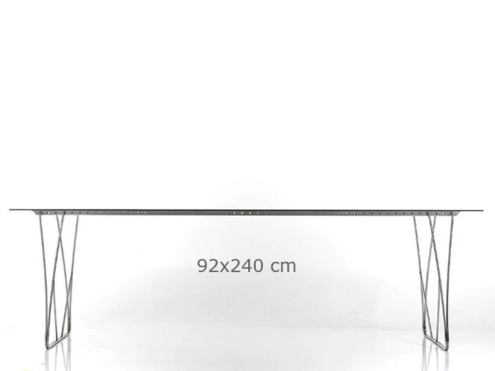 Tisch, Konferenztisch, Esstisch, Gartentisch für In & Outdoor geeignet, Länge 240 cm