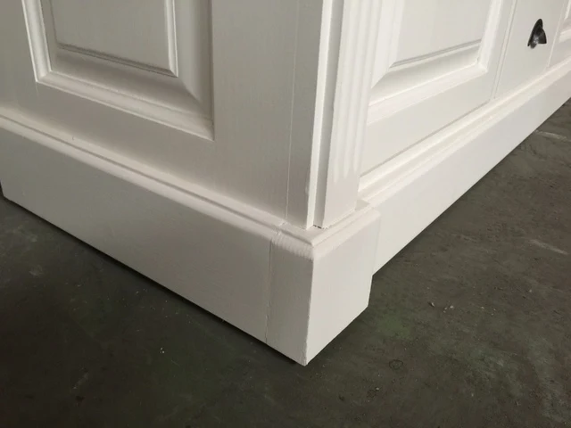 Waschtisch weiß Massivholz, Waschtisch weiß-braun im Landhausstil, Breite 150 cm