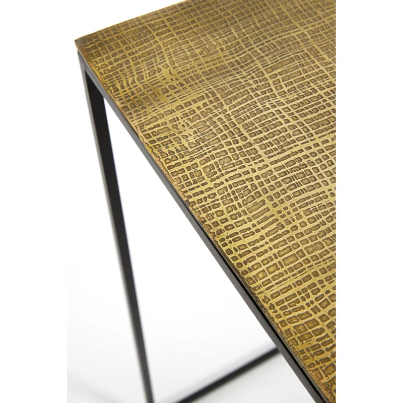 Konsole Bronze schwarz, Wandtisch Metall schwarz, Breite 100 cm