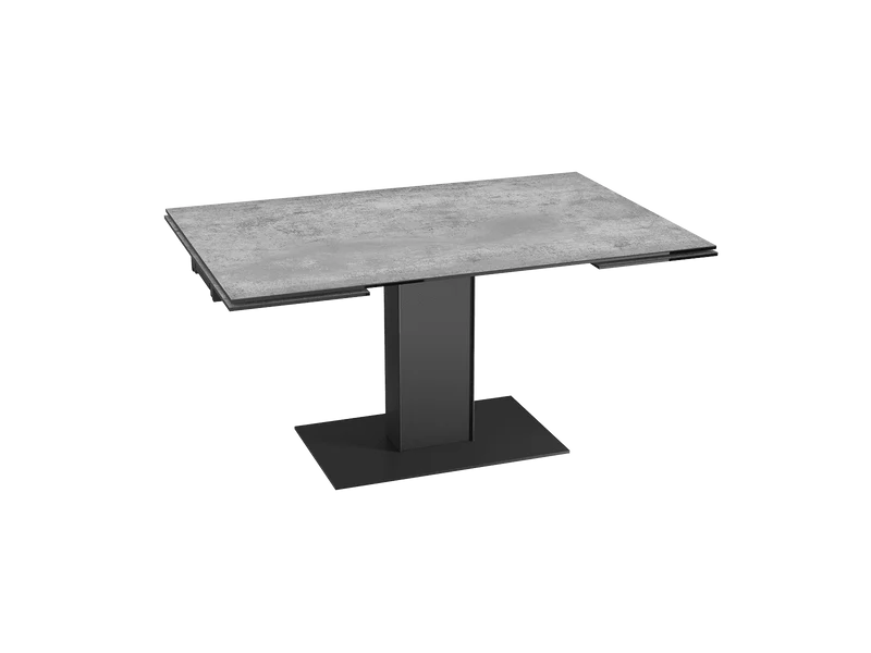 Esstisch Zementgrau Keramik, Tisch ausziehbar Keramik, Esstisch grau ausziehbar, Länge 150-230 cm
