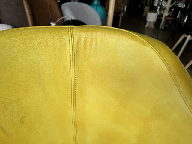 Stuhl Chesterfield gelb, Stuhl Echtleder gepolstert Chesterfield