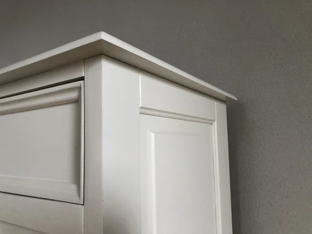 Sideboard weiß Landhaus, Anrichte weiß Landhausstil, Breite 186 cm