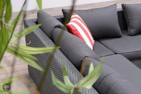 Loungesofa grau 4-teilig, Gartenecksofa grau, Eck-Gartensofa grau, Maße 211x211 cm (Ausverkauft)