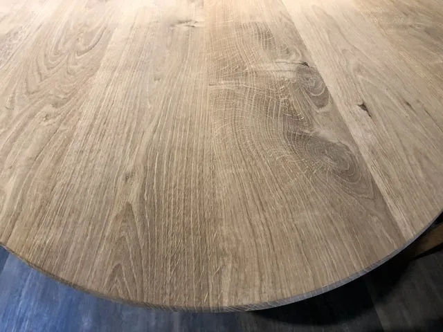 Tischplatte oval, ovale Tischplatte Eiche massiv, oval Eichen-Tischplatte, Länge 240 cm