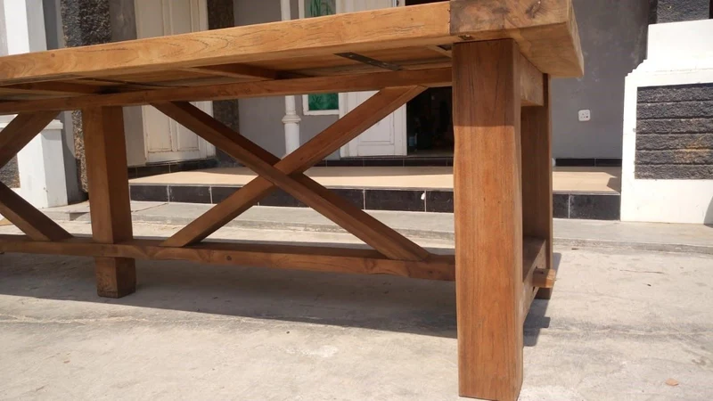 4 Meter Esstisch Massivholz, Tisch Holz Landhausstil, Konferenztisch Holz, Breite 400 cm