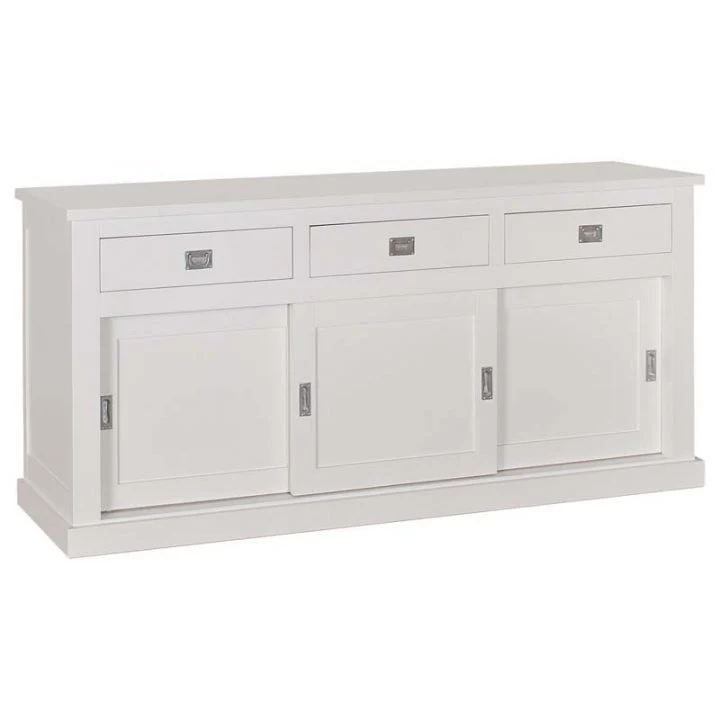 Sideboard weiß Landhausstil, Anrichte weiß Landhaus, Breite 200 cm