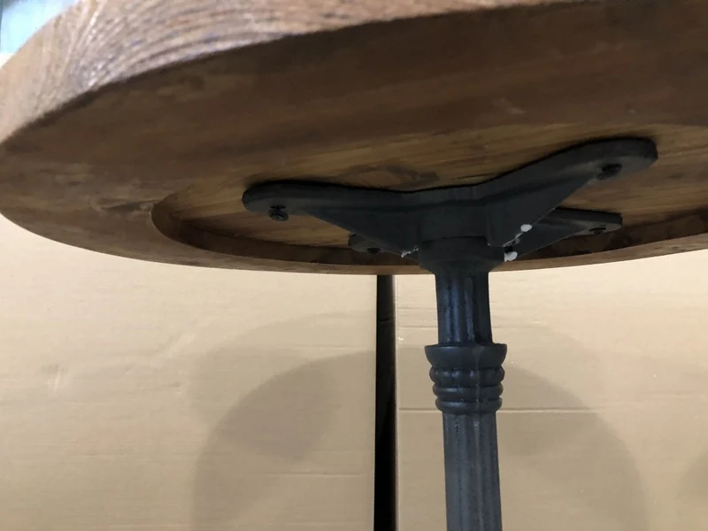 Bistrotisch rund Industriedesign, Bistrotisch grau Metall Industrie