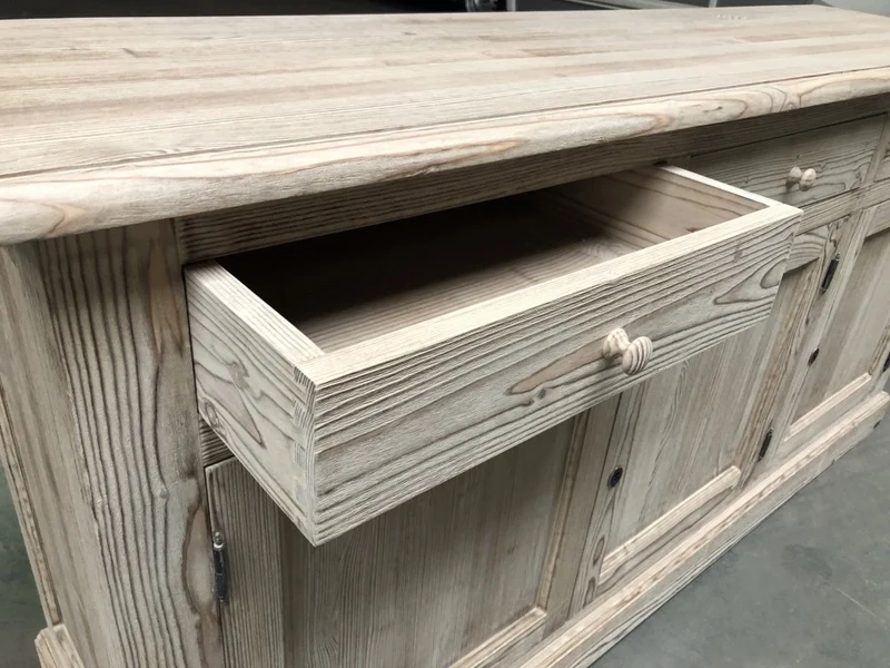 Sideboard Holz Landhaus, Anrichte Massivholz Landhausstil, Breite 181 cm