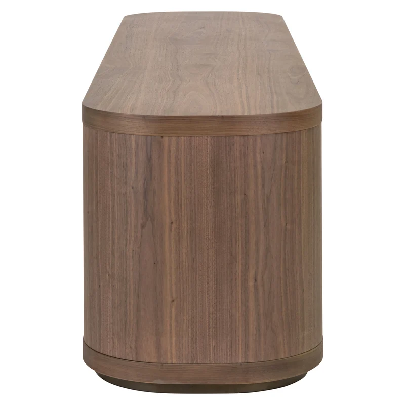 TV Schrank braun Fernsehschrank oval braun, Lowboard braun, Breite 200 cm