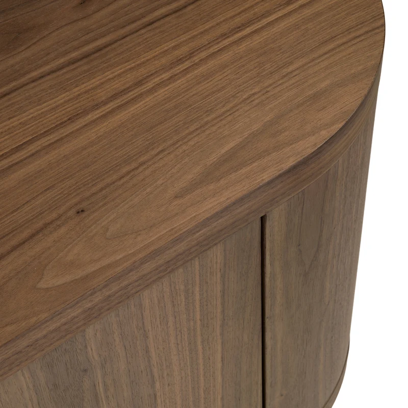 TV Schrank braun Fernsehschrank oval braun, Lowboard braun, Breite 200 cm