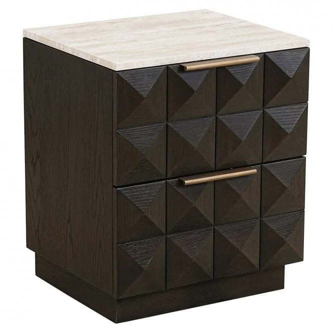 Nachtisch braun, Beistelltisch braun, Höhe 62 cm