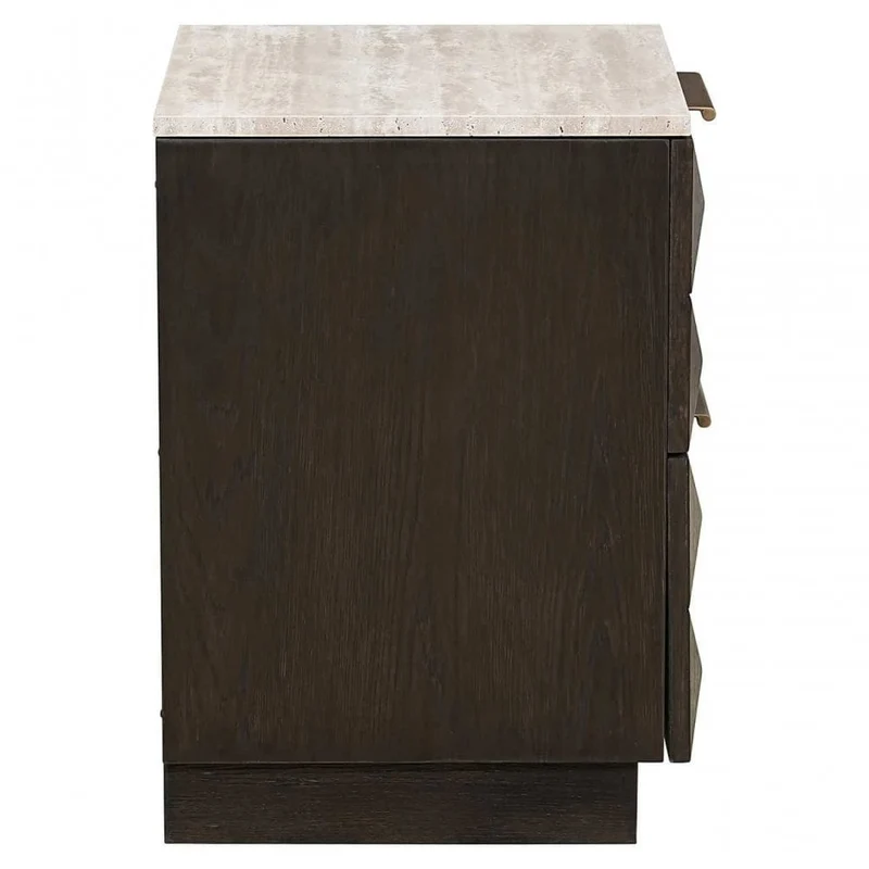 Nachtisch braun, Beistelltisch braun, Höhe 62 cm