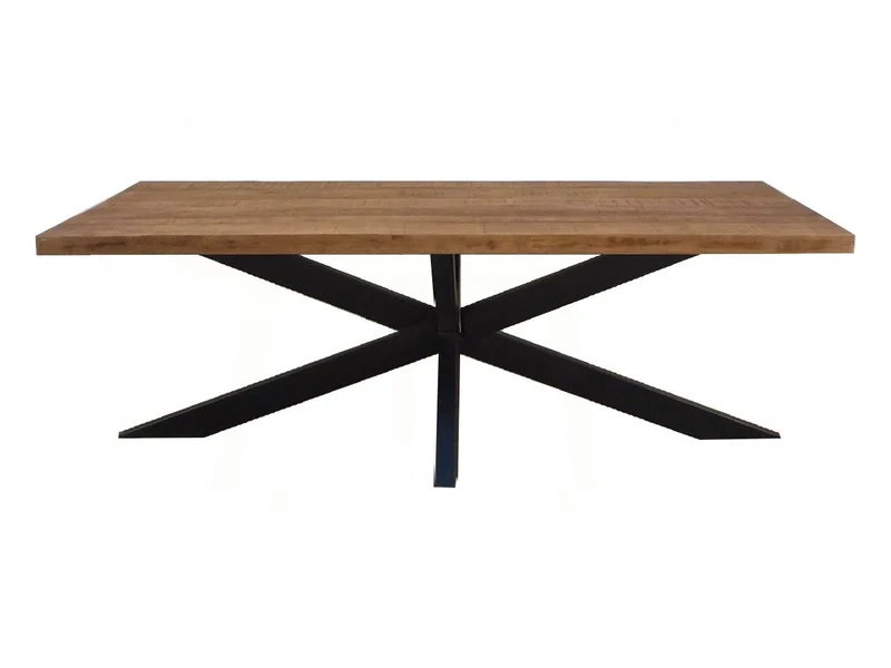 Esstisch Metall Gestell, Esstisch Industriedesign, Breite 180 cm