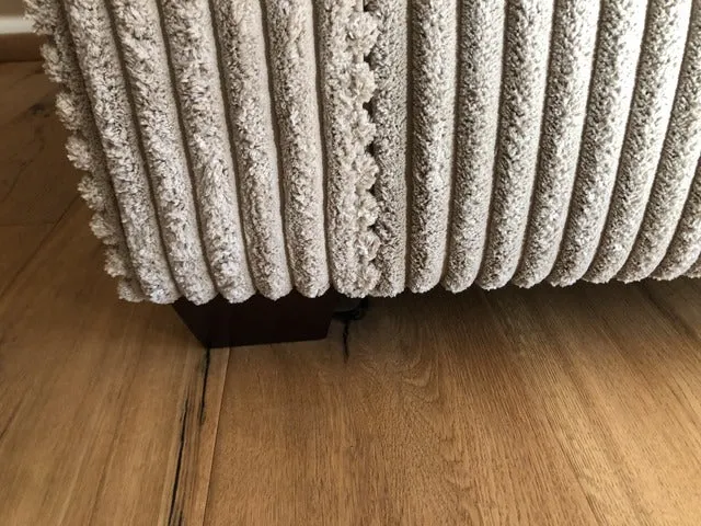 Sofa Cord taupe, Cord Sofa 3 Sitzer