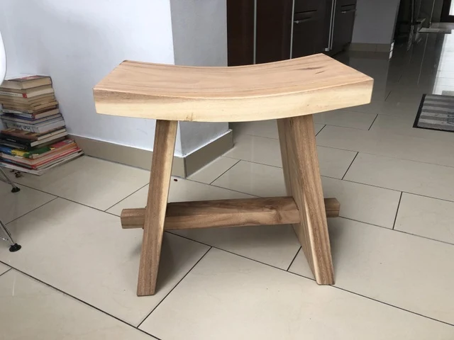 Hocker Holz braun, Holz Hocker vintage
