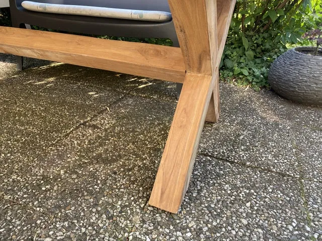 Gartentisch Landhaus , Esstisch Massivholz, Tisch Holz massiv, Länge 240 cm