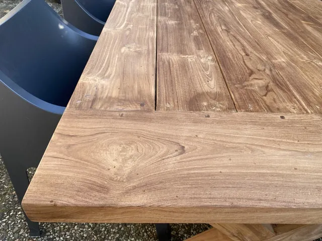 Gartentisch Landhaus , Esstisch Massivholz, Tisch Holz massiv, Länge 240 cm