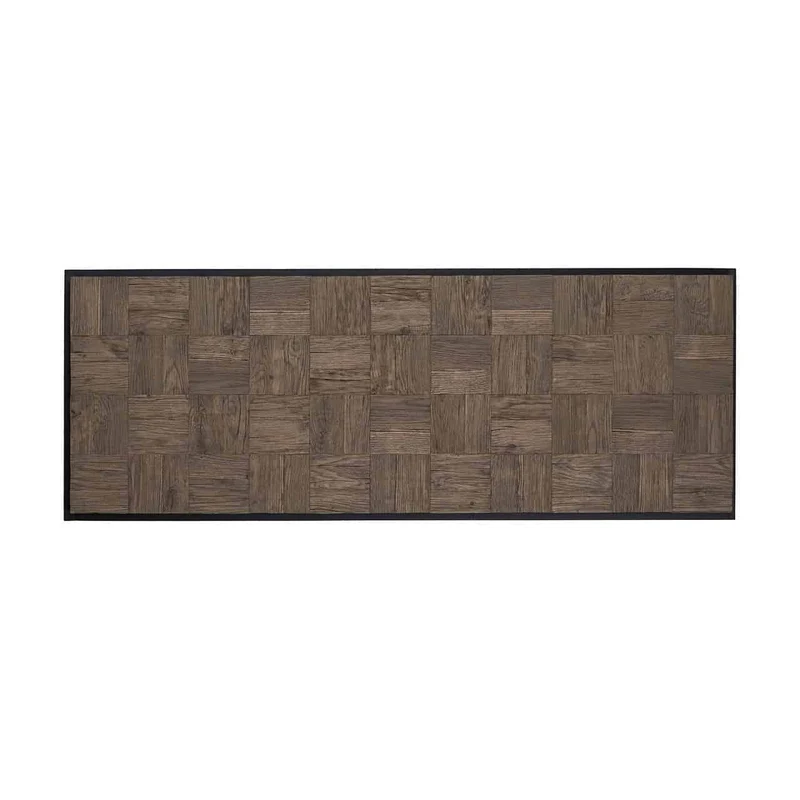 Couchtisch braun, Tisch Holz Metall, Couchtisch Metallgestell, Breite 160 cm