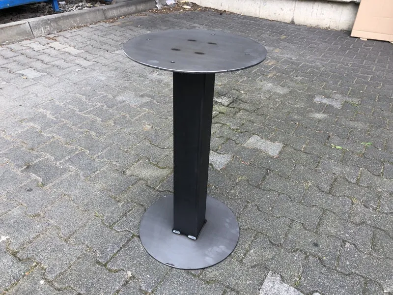 Bistro-Tischgestell grau Metall, Tischgestell grau Metall, Tischgestell für Gastronomie Metall, Höhe 72 cm