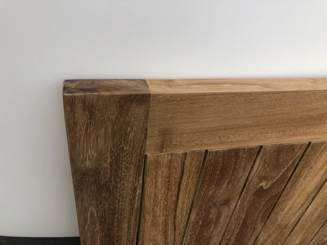 Tischplatte Teakholz, Garten-Tischplatte Teak, Tischplatte für Bistrotisch, Maße 60x60 cm