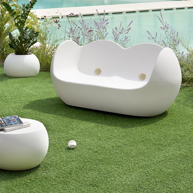 Gartensofa blau, Gartenbank blau, Outdoor Sofa blau