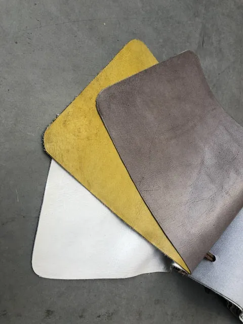Stuhl petrol, Leder Stuhl
