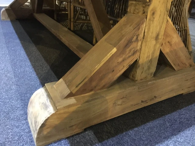 Esstisch Massivholz, Tisch vintage, Holztisch Landhaus, Tisch Massivholz, Breite 280 cm