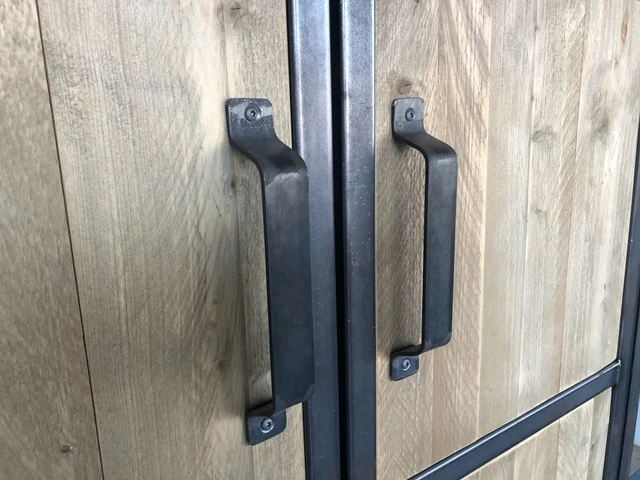 Schrank Industriedesign, Aktenschrank Altholz, Breite 100 cm