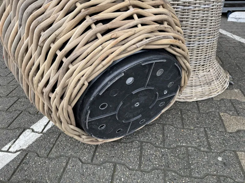 Pflanzkorb Rattan, Pflanztopf Rattan, Blumentopf Rattan, Durchmesser 65 cm