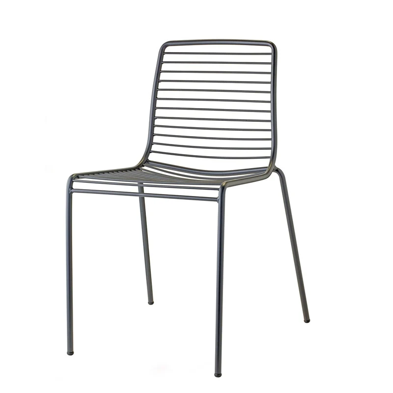 Stuhl grau Metall stapelbar, Metall Stuhl grau, Gartenstuhl grau Metall