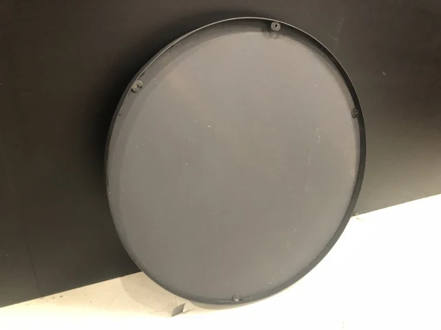 Spiegel rund schwarz, Spiegel Metallrahmen schwarz, Durchmesser 90 cm