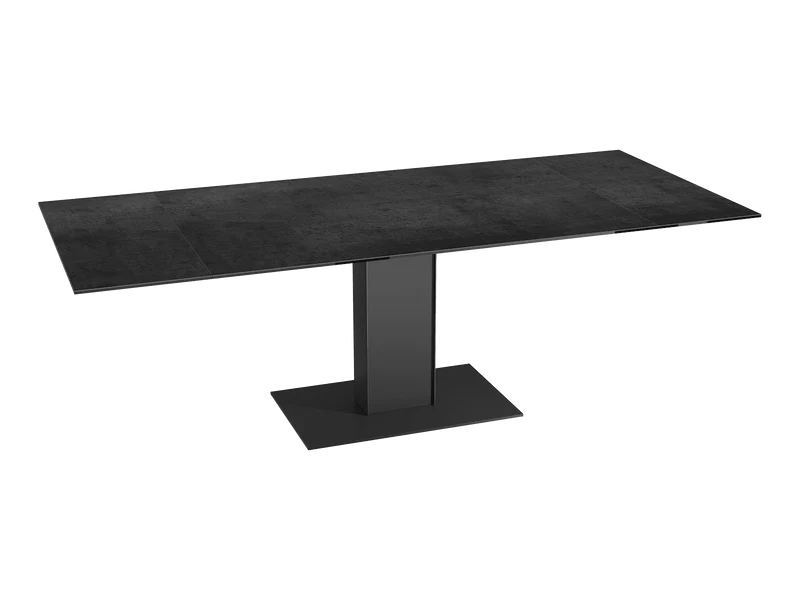 Ausziehtisch anthrazit, Esstisch anthrazit Keramikplatte, Esstisch Keramik ausziehbar, Länge 150-230 cm