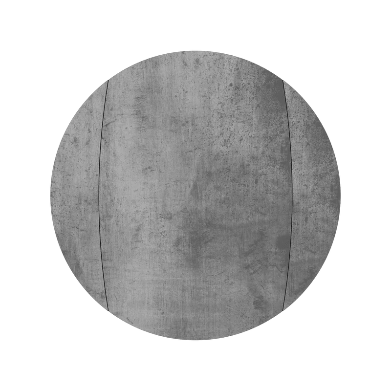 Tisch grau Keramik-Tischplatte, runder Esstisch Keramikplatte, Esstisch grau rund ausziehbar, Durchmesser 150 cm