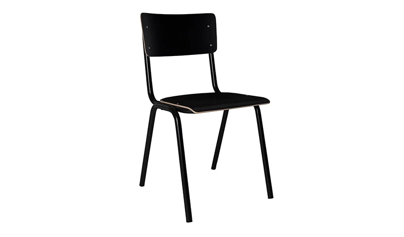 Metall Stuhl schwarz, Stuhl schwarz Metall, Objekt Stuhl schwarz
