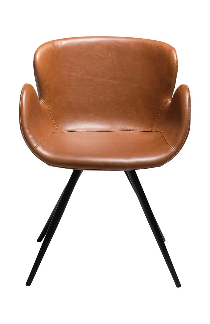 Stuhl cognac, Stuhl mit Armlehne cognac