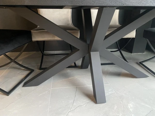 Esstisch schwarz, Tisch schwarz, Breite 220 cm