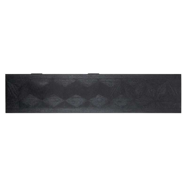 Fernsehschrank Eiche furniert, TV Schrank schwarz, Breite 180 cm