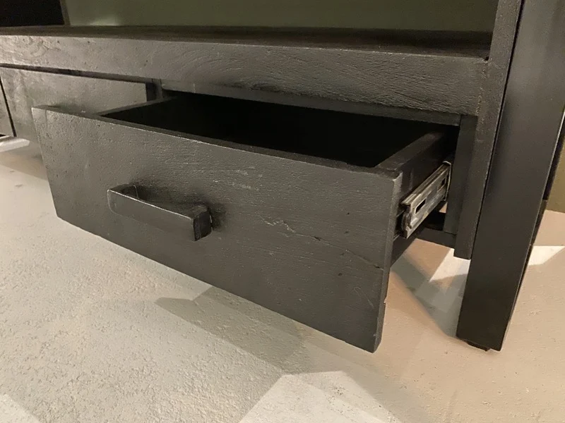Regal schwarz Industriedesign, Metall Regal Industriedesign, Aktenregal schwarz Industrie, Breite 150 cm