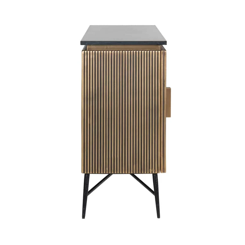 Sideboard Gold Antik, Anrichte Gold, Breite 160 cm