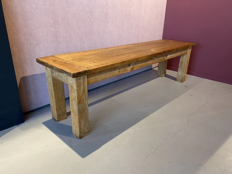 Gartenbank Teakholz, Bank Teak, Breite 140 cm