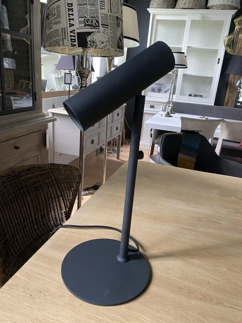 Tischlampe schwarz, moderne Tischleuchte schwarz