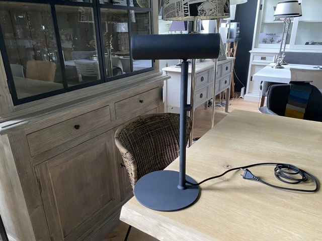 Tischlampe schwarz, moderne Tischleuchte schwarz