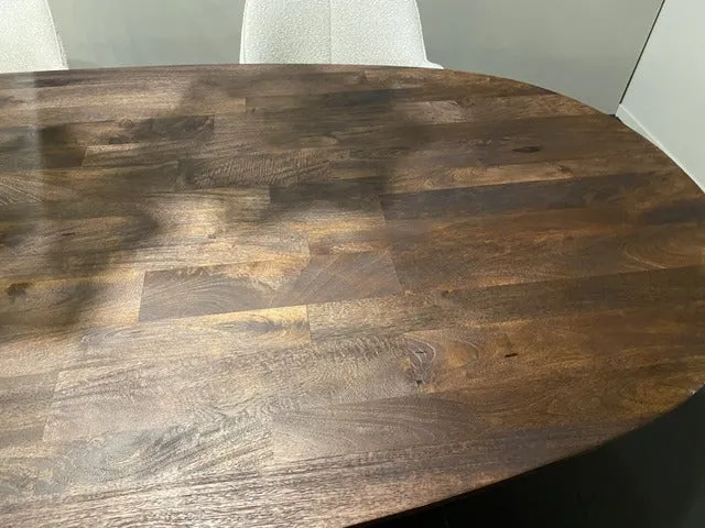Esstisch braun Holz, Tisch Ellips Holz, Esstisch Ellips, Breite 300 cm