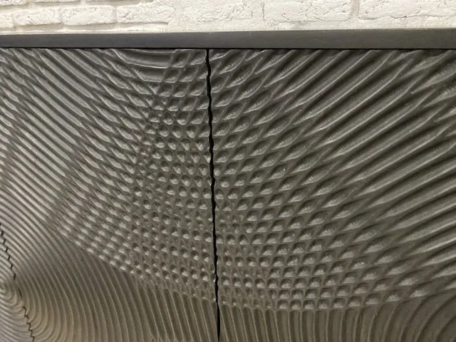 Sideboard schwarz, Anrichte schwarz, Breite 185 cm
